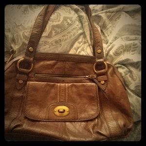 Stunning pebbled leather fossil